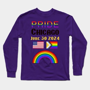 Pride Chicago USA 2024 Long Sleeve T-Shirt